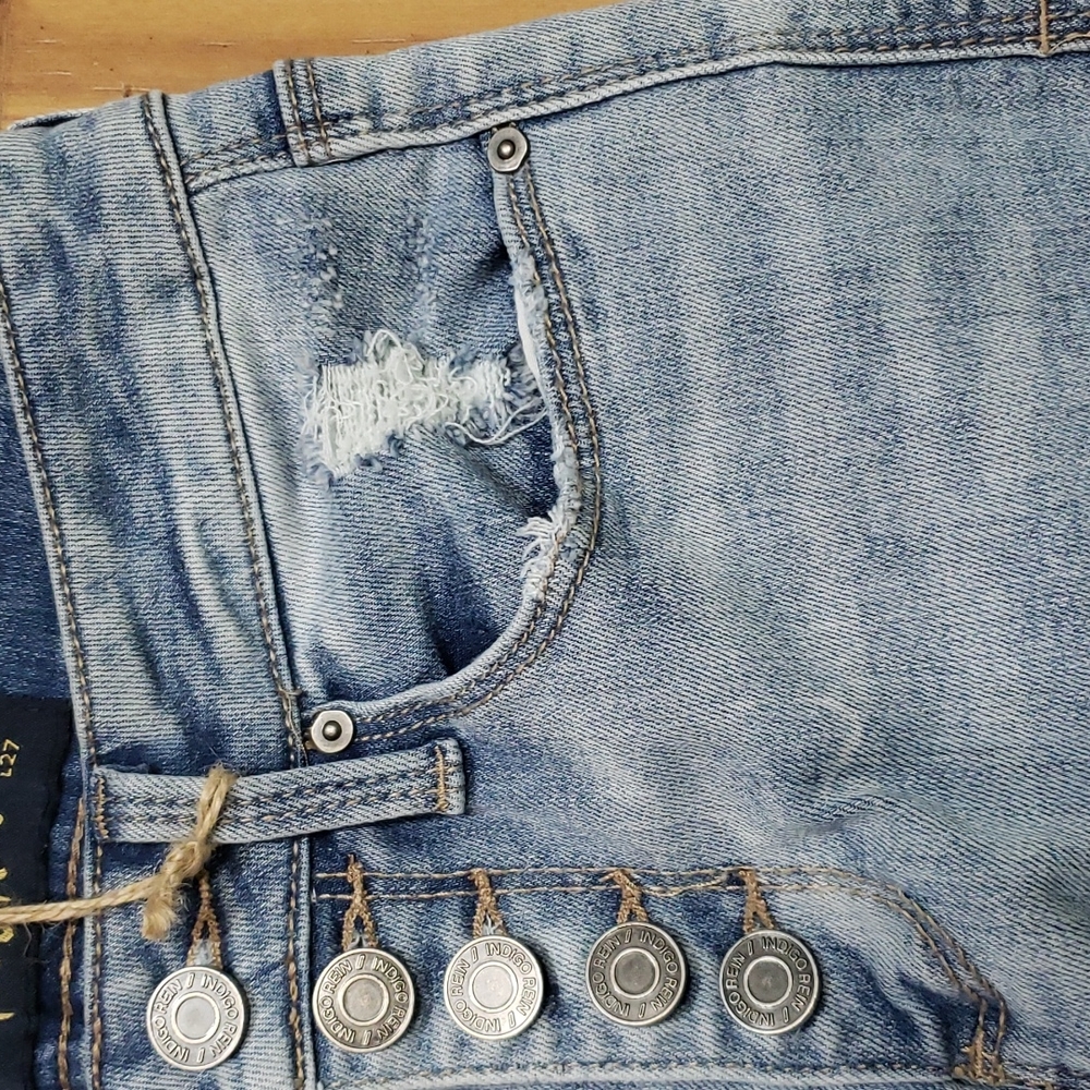 INDIGO REIN destroyed high rise jeans - Picture 8 of 17